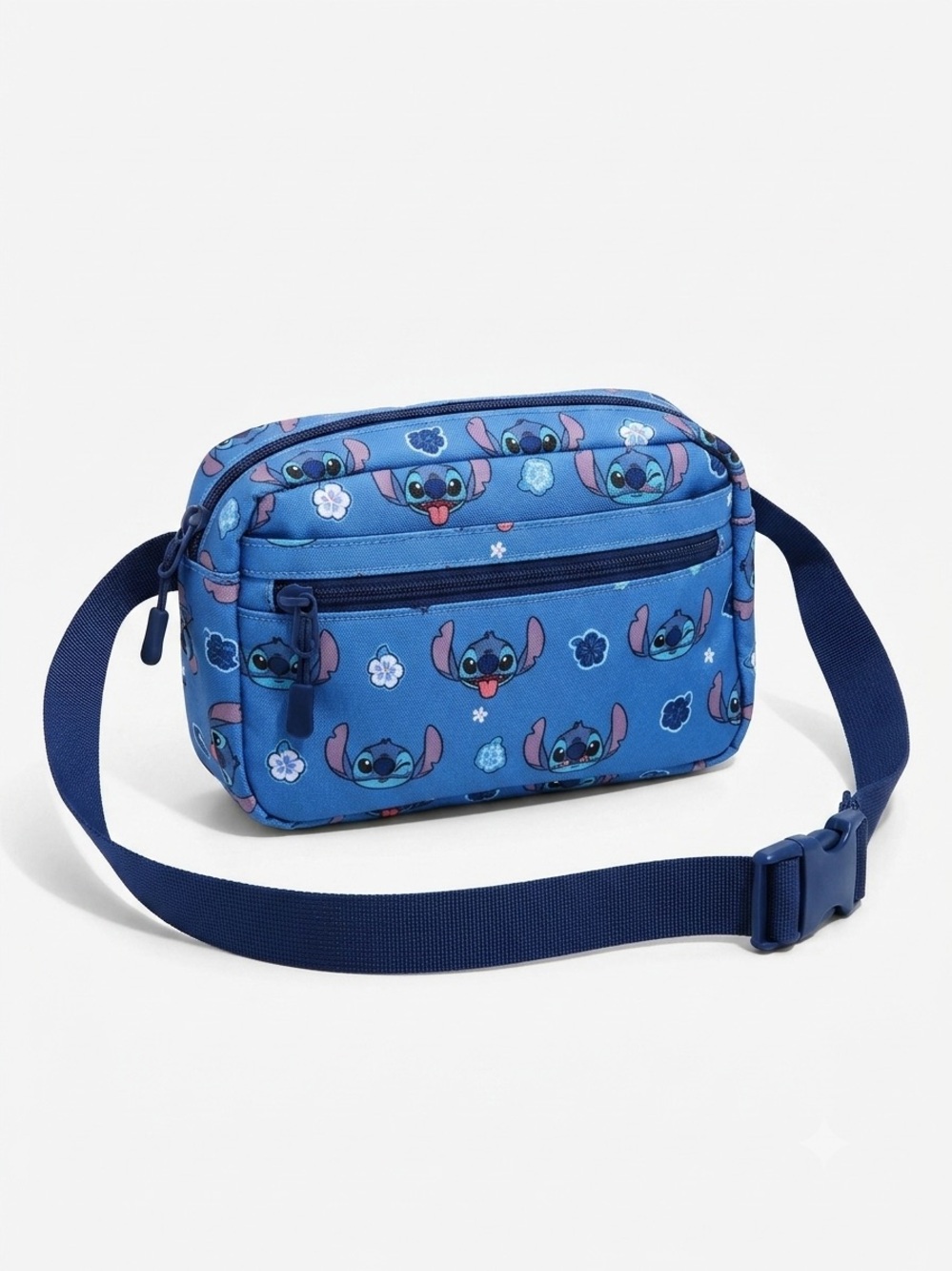 Disney Store Lilo & Stitch Blue Fanny Pack Belt Bag Crossbody Travel